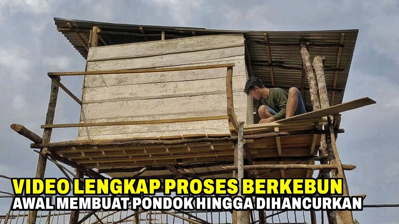 VIDEO LENGKAP || AWAL MULA MEMBUAT PONDOK KEBUN DAN KEHIDUPAN DI PONDOK KEBUN