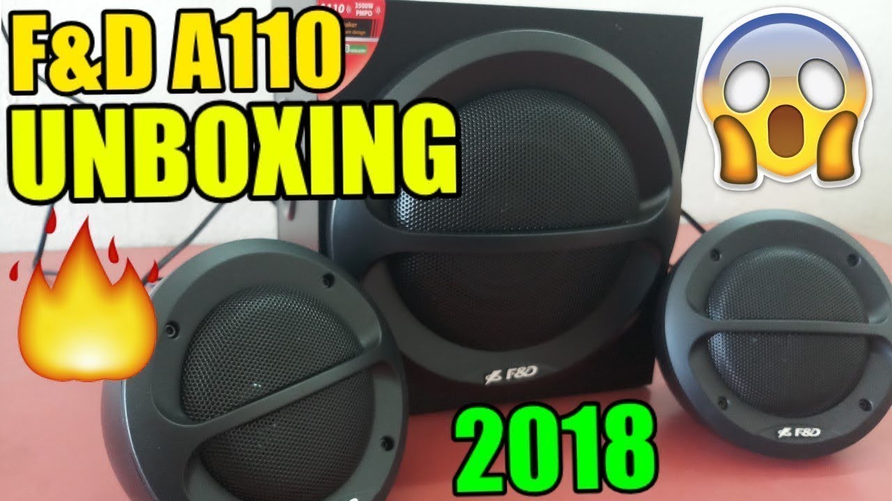 F&D A110 2.1 Channel Multimedia Speakers Unboxing and Review, Home Theater with Sound Test 2025