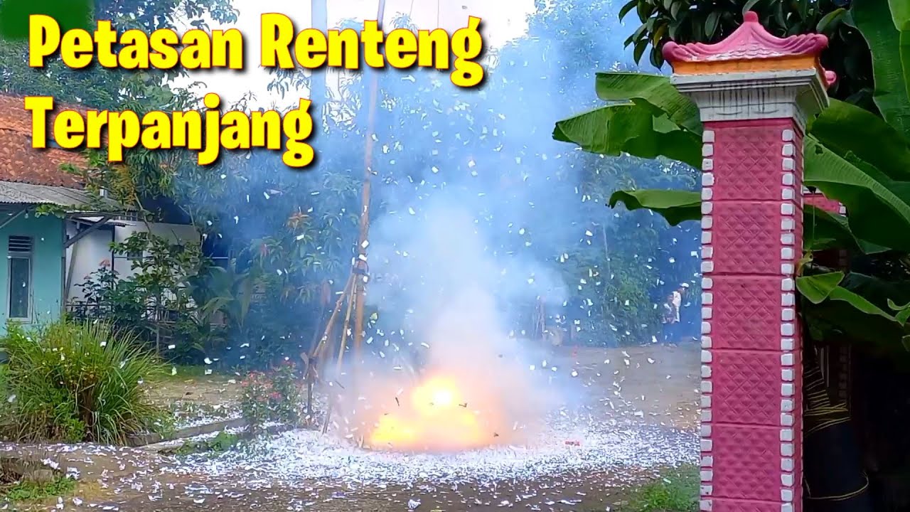 Mantap!! Petasan Renteng Terpanjang Menyambut Hari Raya Idul Fitri 1444 H/2023