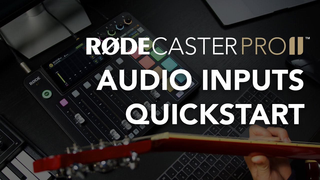 R&Oslash;DECaster Pro II: Getting to Know the Audio Inputs