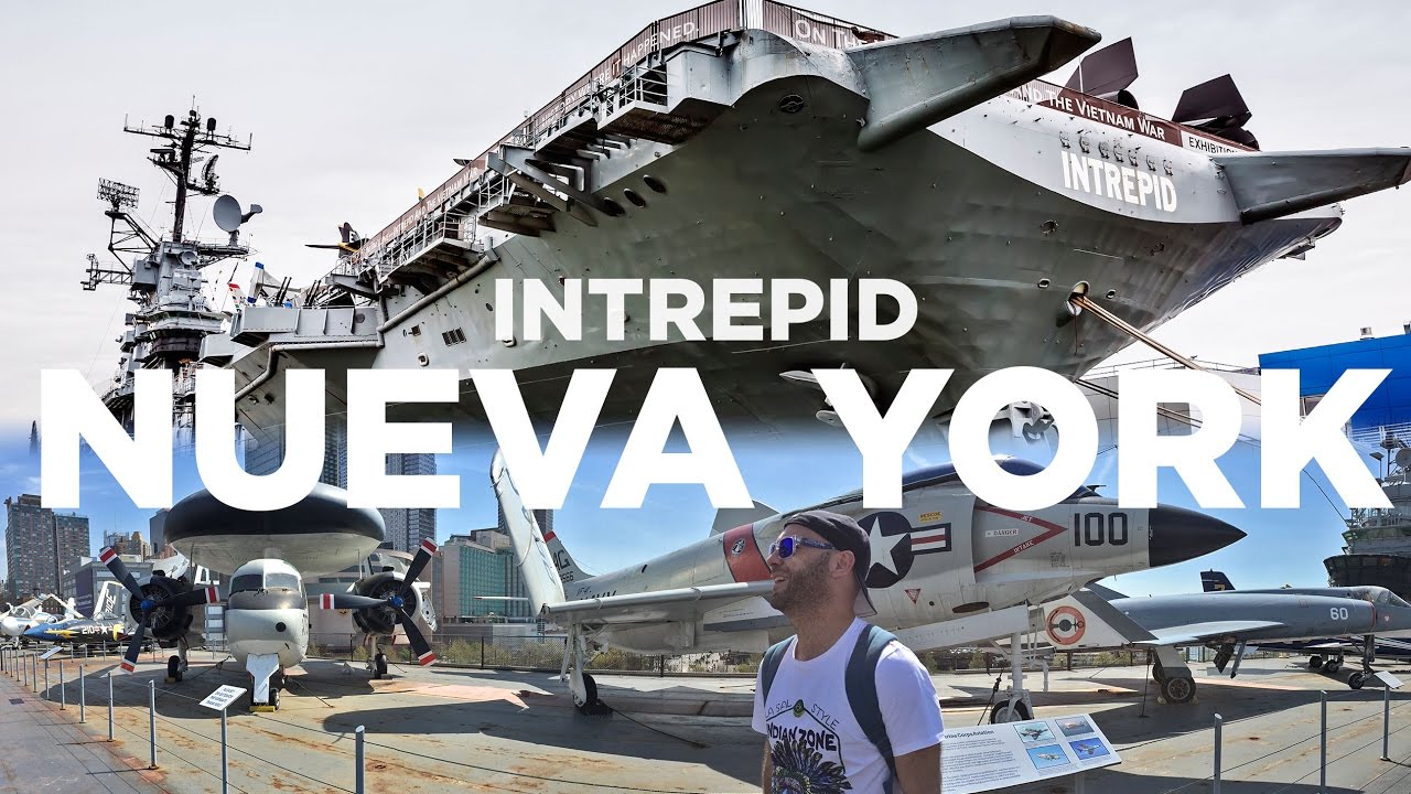 Visitando un portaaviones en Nueva York. Intrepid