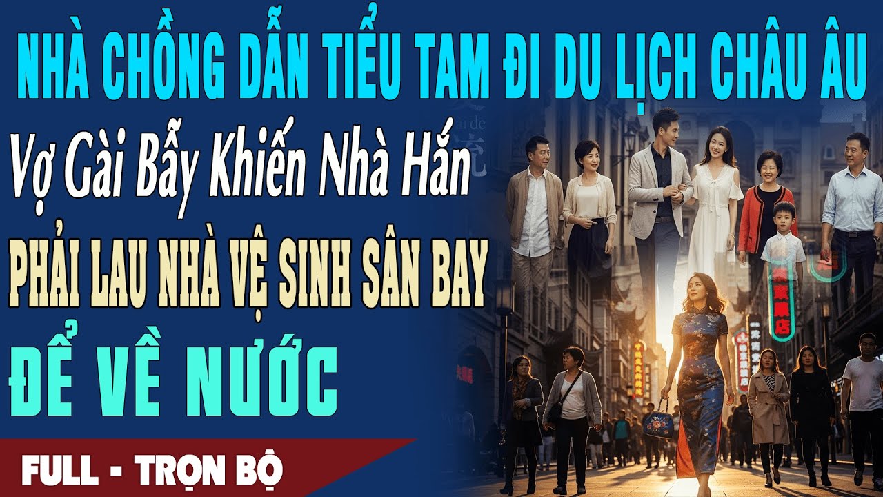 ❤️Truyện Ngôn Tình Cả Nhà DẪN BỒ DU LỊCH CHÂU ÂU Vợ Khiến Nhà Hắn LAU NHÀ VỆ SINH Sân Bay Để Về Nước