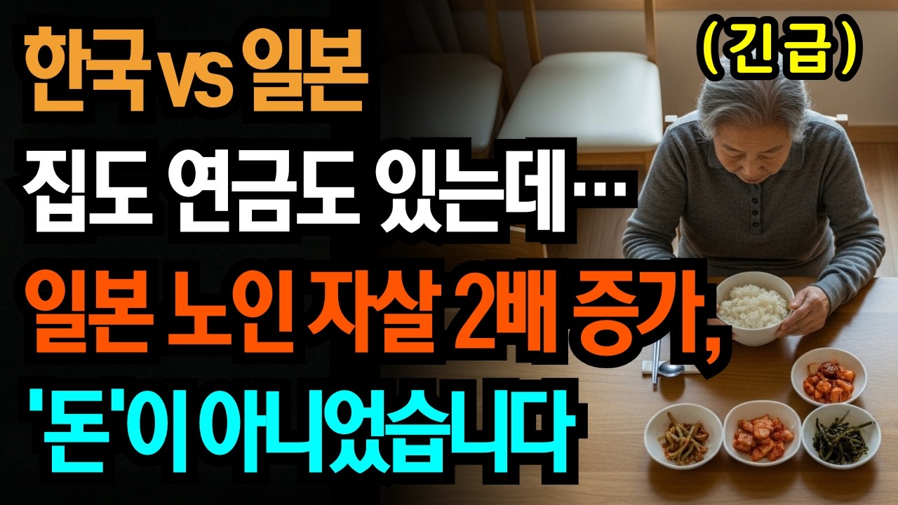 [한국vs일본] 집도 연금도 있는데… 일본 노인 자살 2배 증가, ‘돈’이 아니었습니다