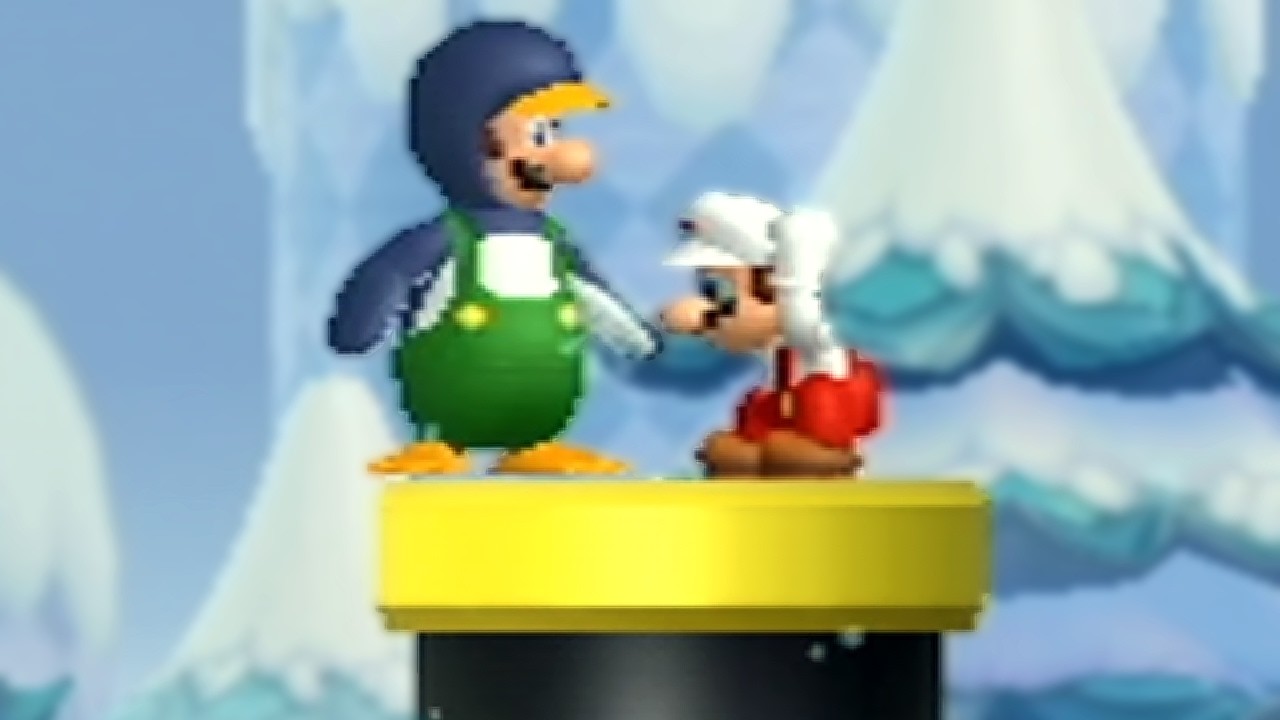 New Super Mario Bros. Wii - World 3: Frozen World Walkthrough (2 Player)