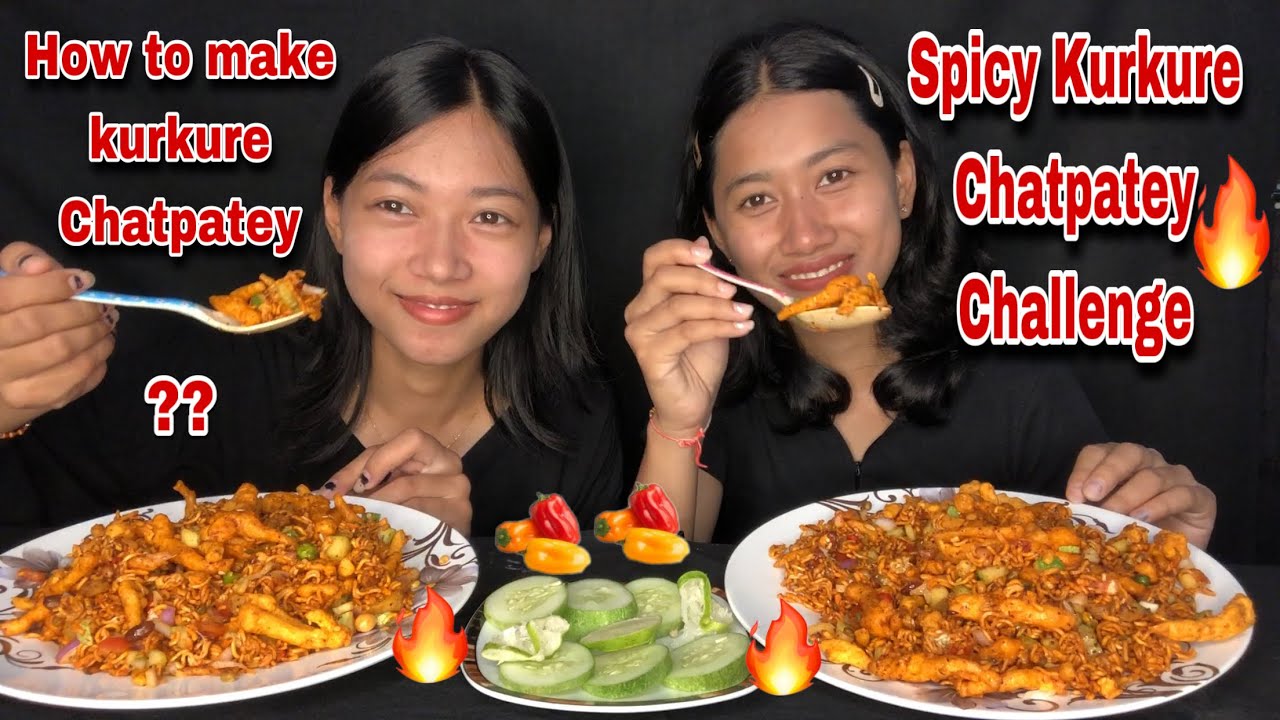 SPICY KURKURE CHATPATEY CHALLENGE🥵🥵|| Making + Eating piro Chatpat🔥🔥|| Eat with Aarati