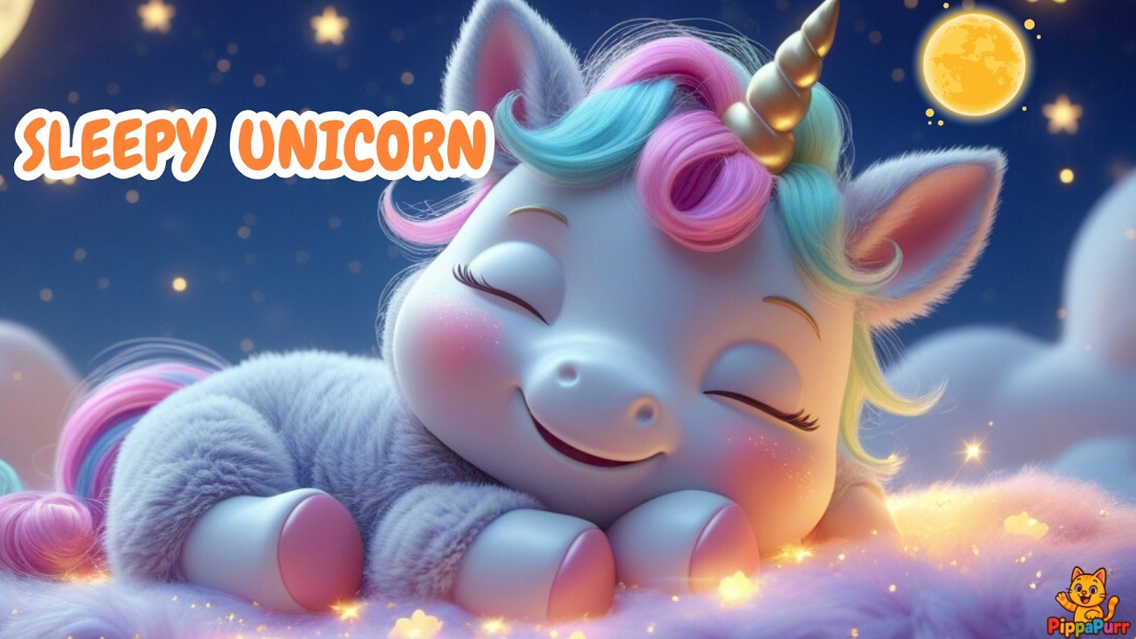 ONE Hour Baby Unicorn Cloud Lullaby for Deep Sleep ☁️🦄 | Pippapurr Songs | Kids Songs