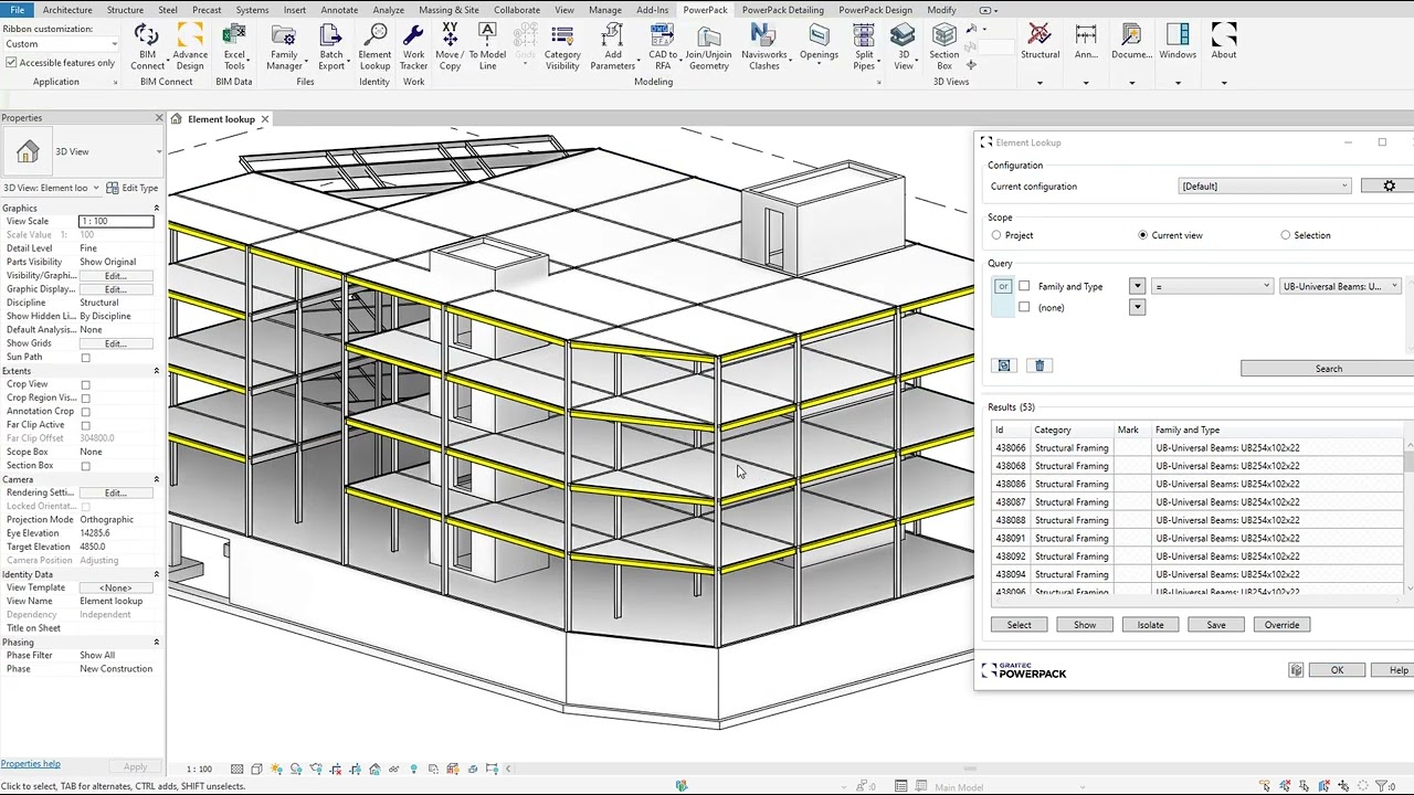 PowerPack for Autodesk Revit - Element Lookup Video