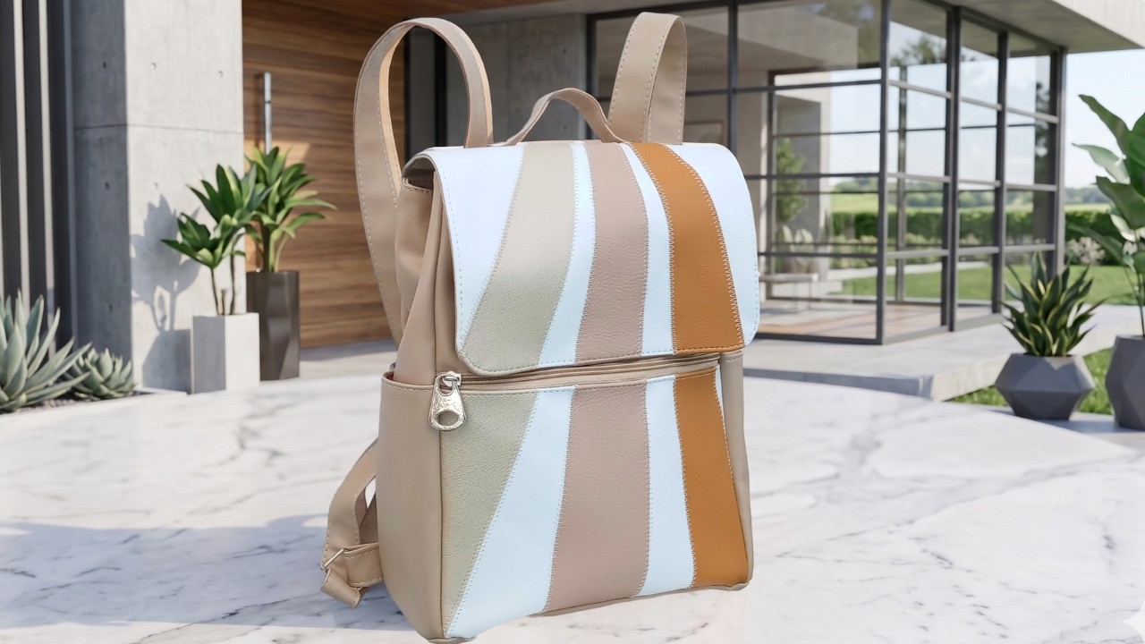 ❤️ COMO HACER UNA MOCHILA CON TAPA PASO A PASO (Con todas las medidas de los moldes) bnieves