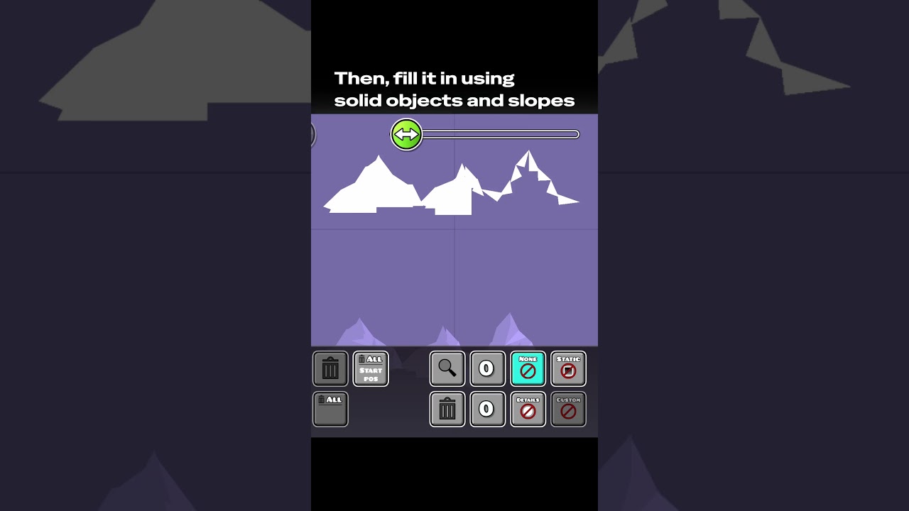 How to Make Mountain Art in Geometry Dash! | #gd #art