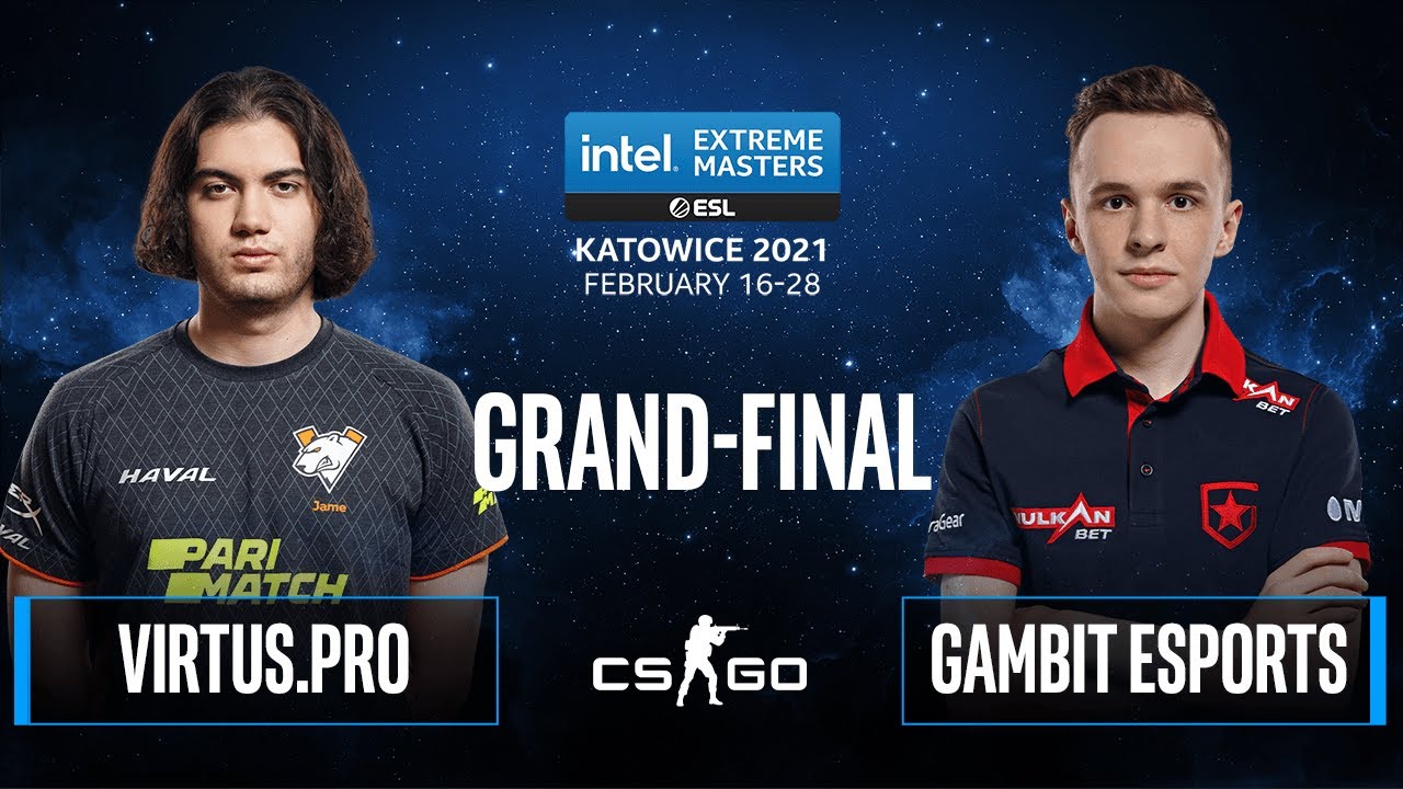 CS:GO - Gambit Esports vs. Virtus.pro [Train] Map 3 - IEM Katowice 2021 - Grand-Final