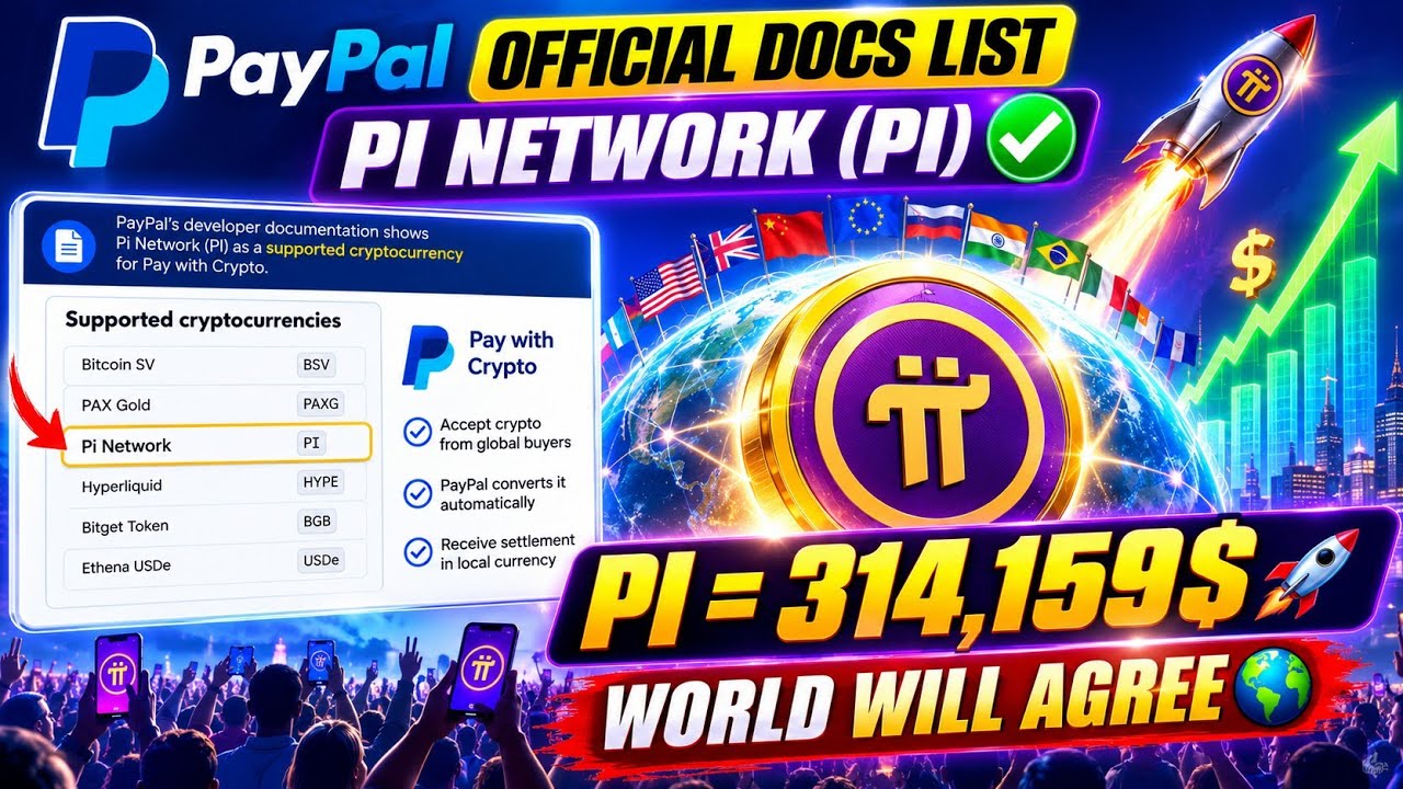 GOOD NEWS: JUST NOW PAYPAL OFFICIAL LISTING PI NETWORK CHECK NOW