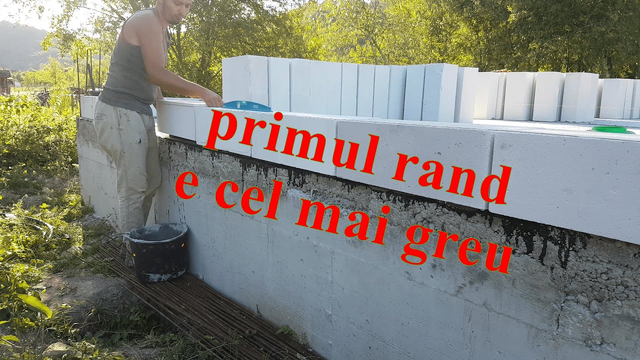 Ep 2. Zidaria. Primul Rand De BCA | Start Building Walls          #casacubter