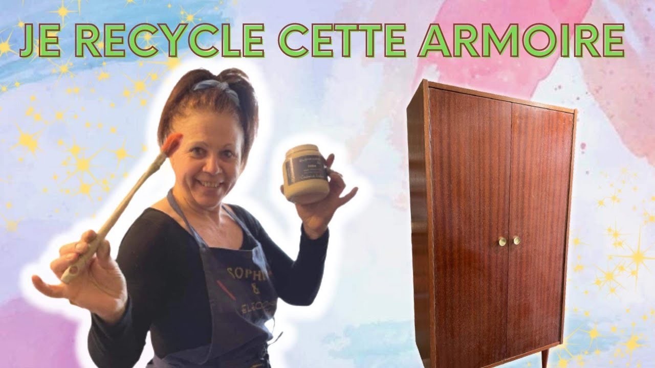 Relooker un meuble de A à Z - Relooking extrême de cette ancienne armoire vintage ! Avant Après