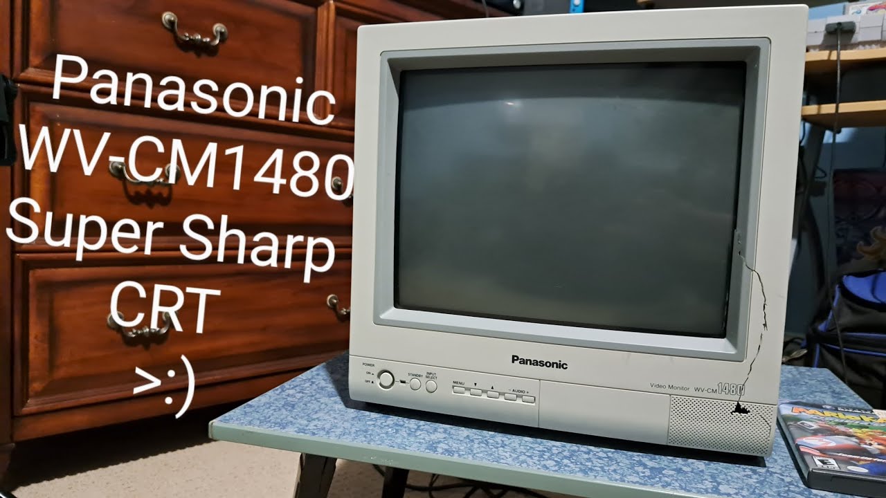 What a magnificent set: Panasonic WV-CM1480 CRT Video Monitor Overview