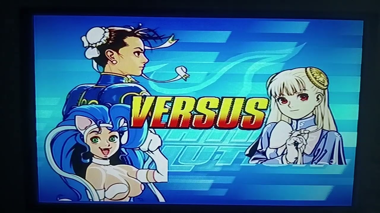 Yatta,  jogando Capcom Fighting Evolution no PlayStation 2 