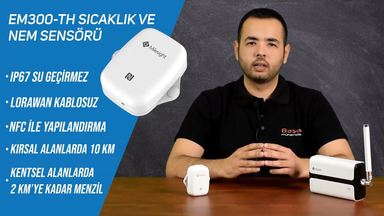 Lora Sıcaklık ve Nem Sensörü   - Milesight EM300-TH