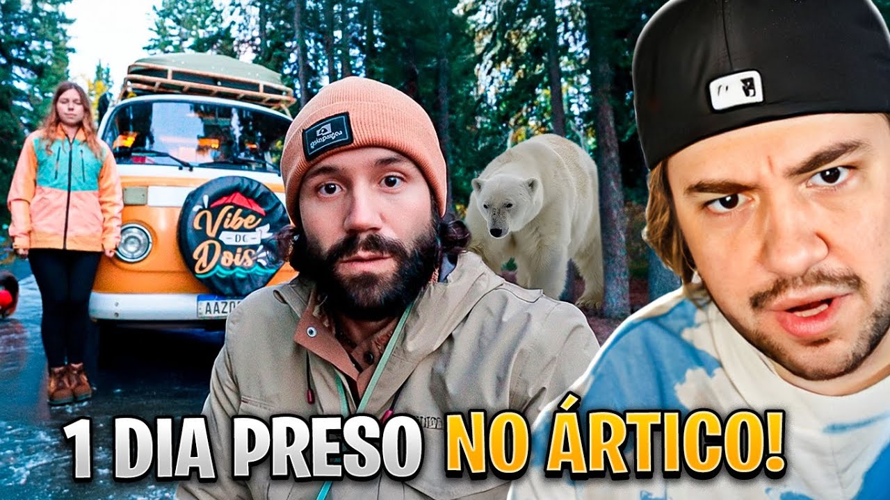 FICAMOS PRESOS EM UMA TEMPESTADE NO ÁRTICO (ASSUSTADOR!) 🥶 - React Vibe de dois