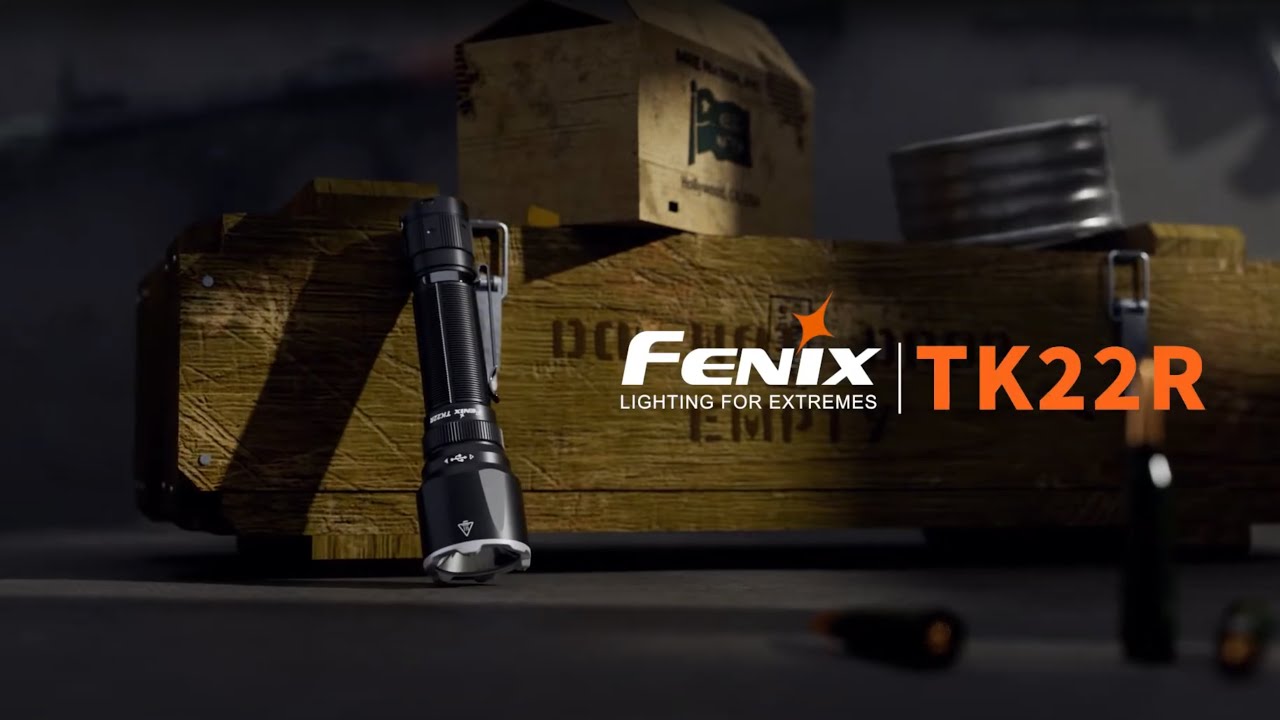 Распаковка и краткий обзор тактического фонаря Fenix TK22R.