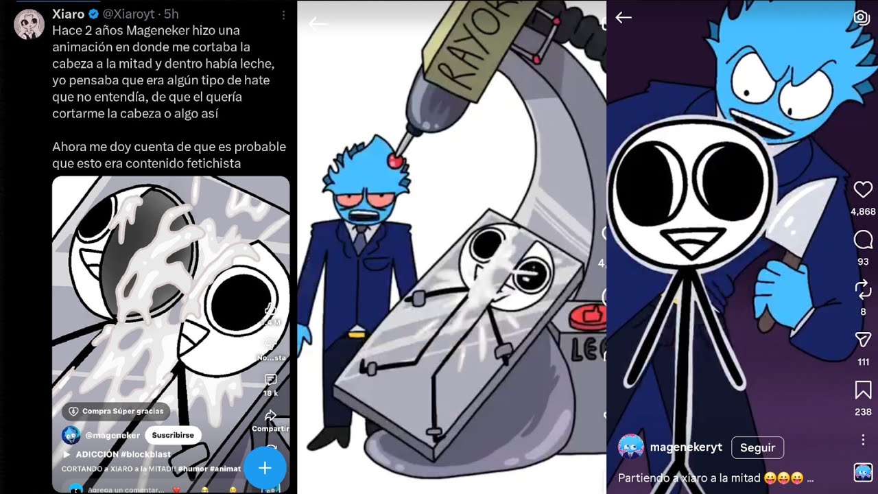 MAGENEKER ANIMACIONES ES EXPUESTO por XIARO de la PEOR MANERA
