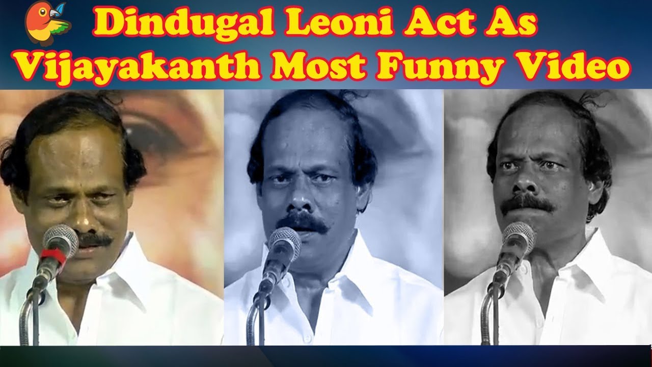 Dindugal Leoni Act As Vijayakanth | Most Funny Video | Pattimandram |  (Exclusive)