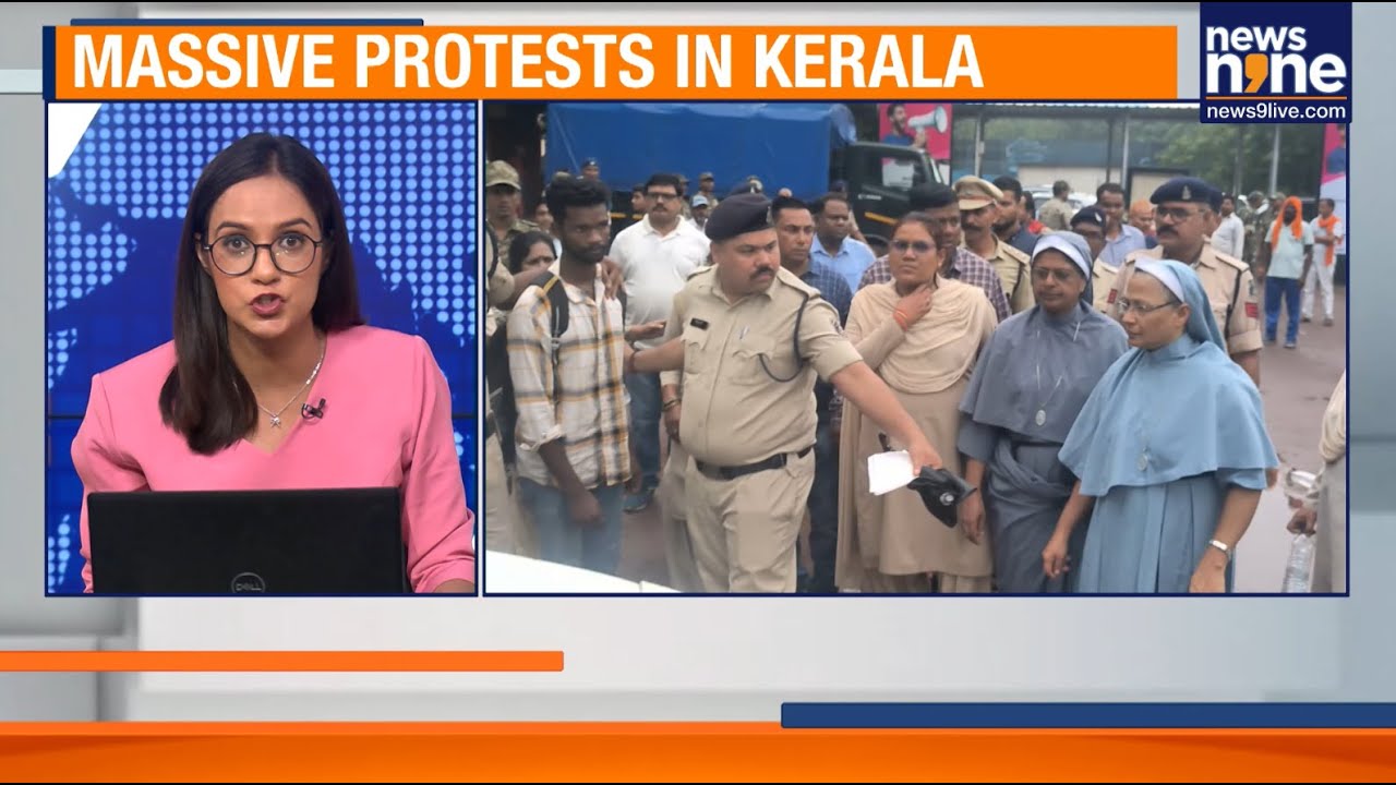 Kerala Erupts in Protest Over Nun Arrests in Chhattisgarh | Brinda Karat Alleges Torture | News9