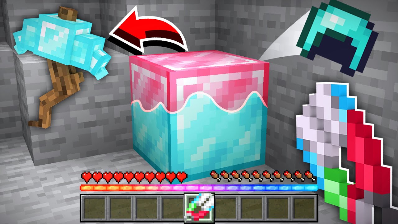 ماين كرافت بس اقدر اقص جلد جميع البلوكات !😱 - Shear Any Block