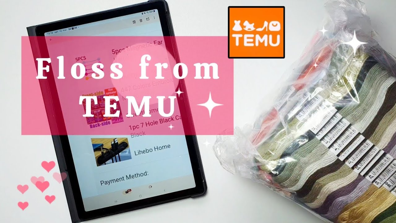 UNBOXING FLOSS FROM TEMU | Comparing with DMC | Is it worth buying? #crossstitch