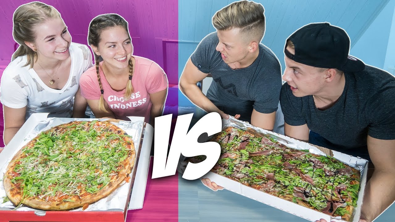 PIZZA CHALLENGE | JUNGS VS MÄDCHEN | EPIC CHEAT MEAL