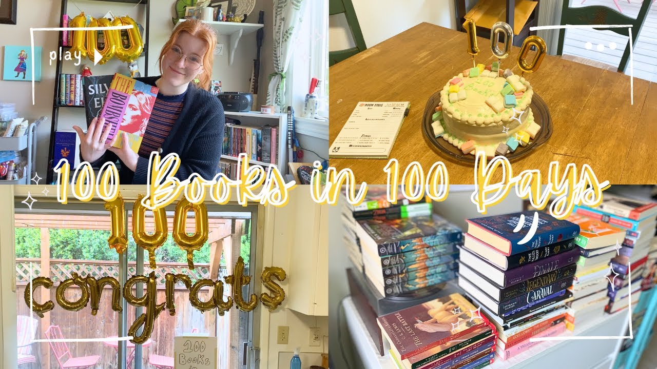 I READ 100 BOOKS IN 100 DAYS! | Review of every book, reflections, and new goals 📖✨📚