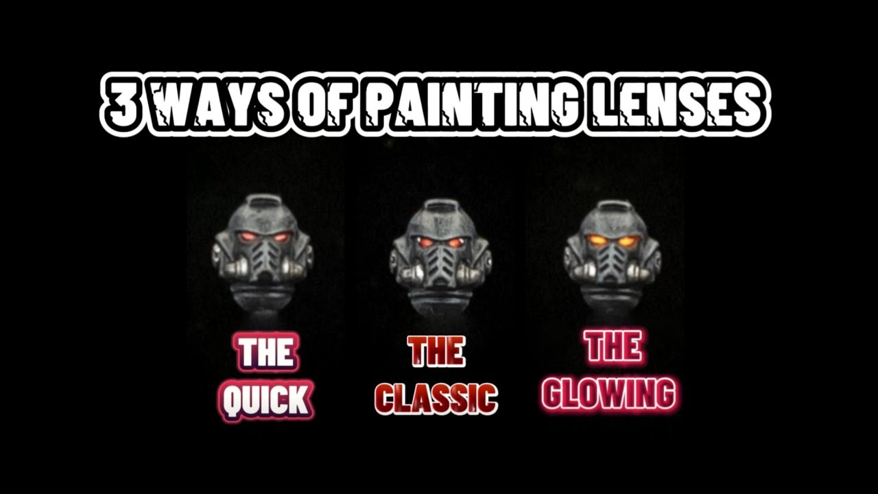 How to paint lenses in 3 different ways