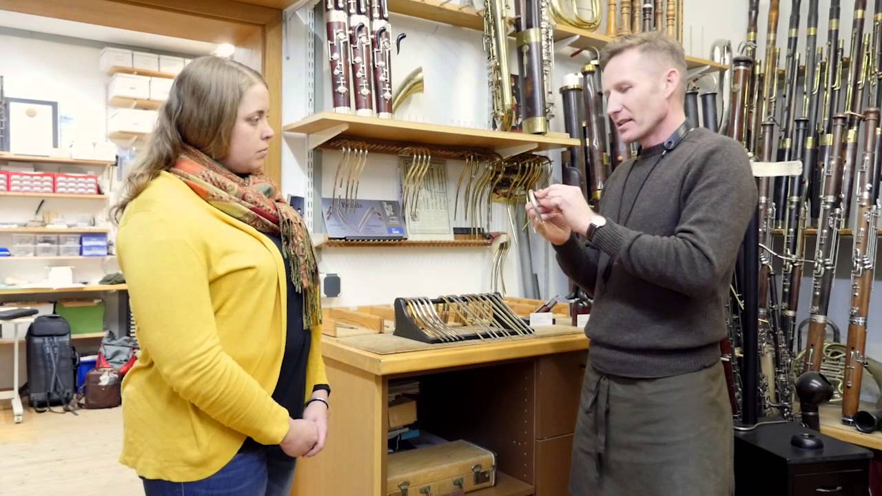Wolf Bassoon Bocals with MMI bassoon specialist Jessica Nelson and Peter Wolf, instrument maker