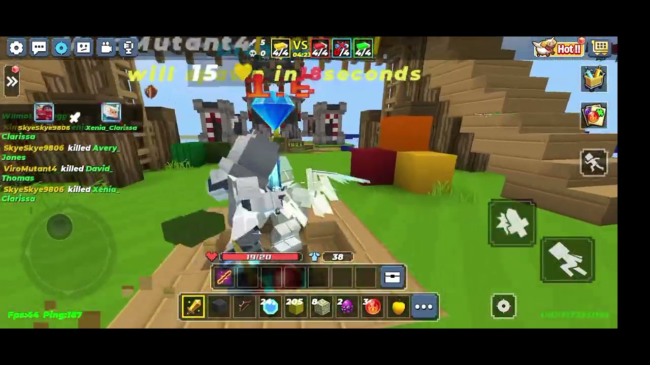 I guys pvp bedwar easy game I am hacker 