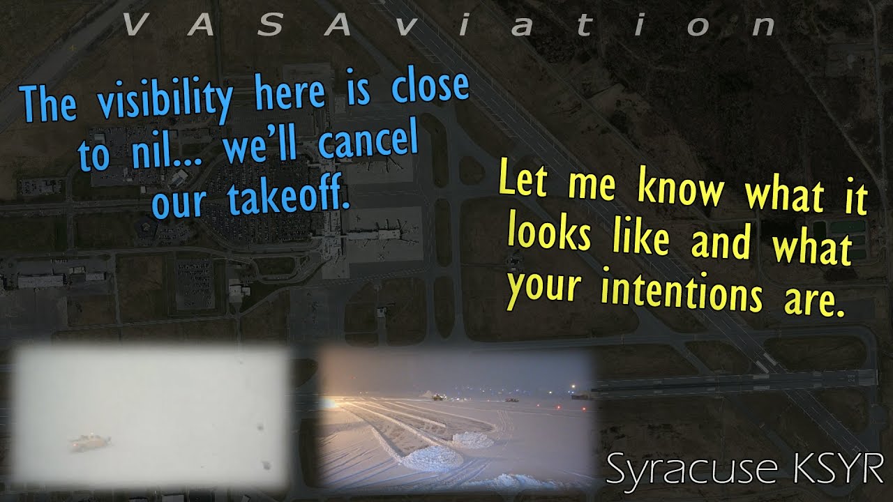 [REAL ATC] EXTREME WEATHER at Syracuse (Lake snow, 0 visibility) | PART 1
