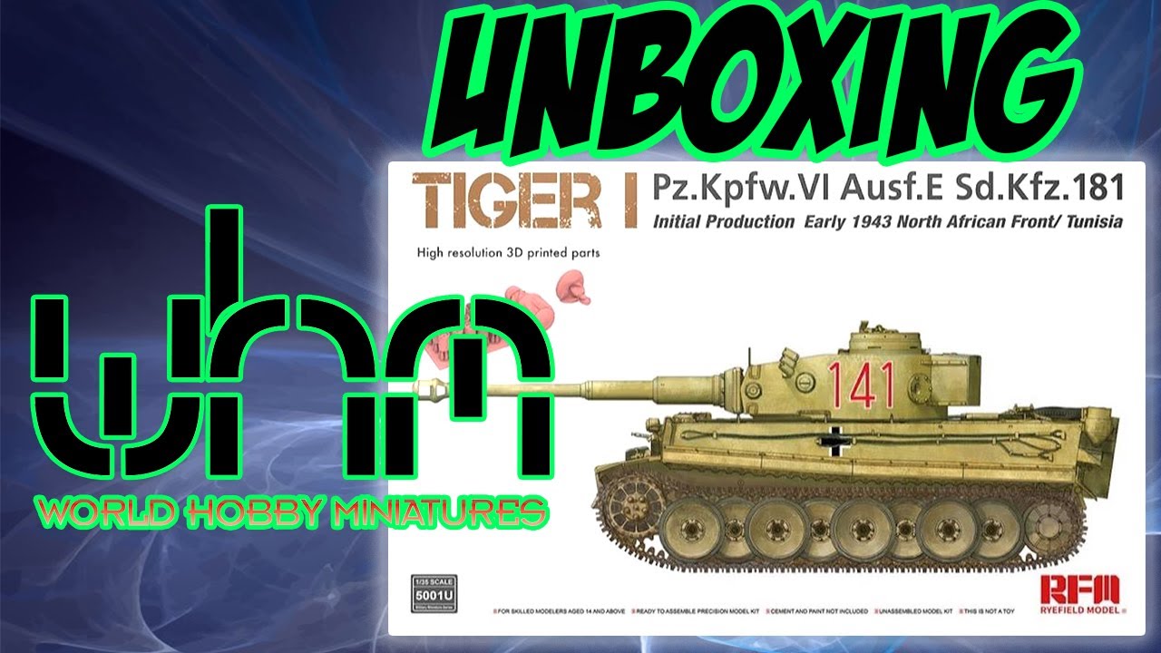 UNBOXING Rye Field Models 5001U 1/35 Tiger 1 Initial Production Early 1943