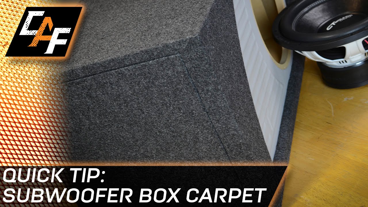 Subwoofer Box Carpet - CarAudioFabrication Quick Tip