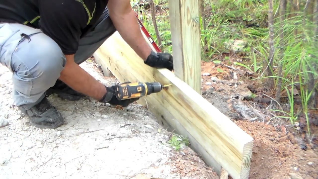 Driveway modification Part 2: Bulkhead retaining wall