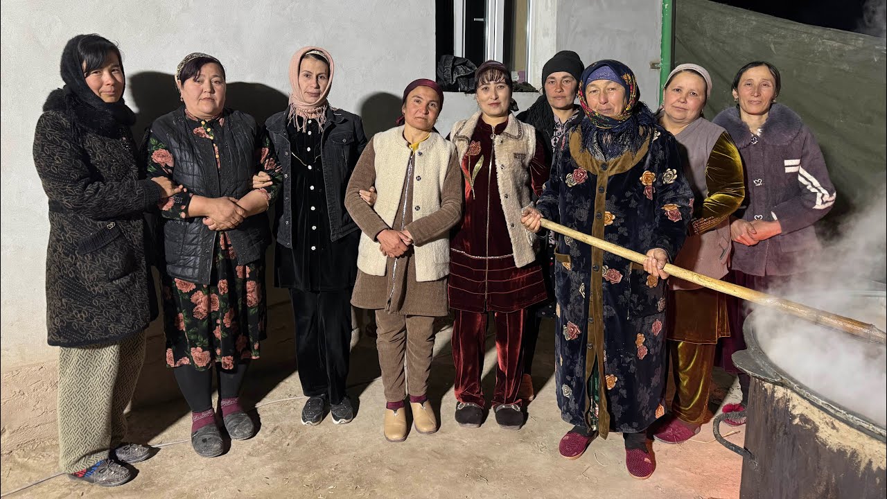 Yangiljon opani uyida dugonalar bilan birgalikda sumalak sayli 