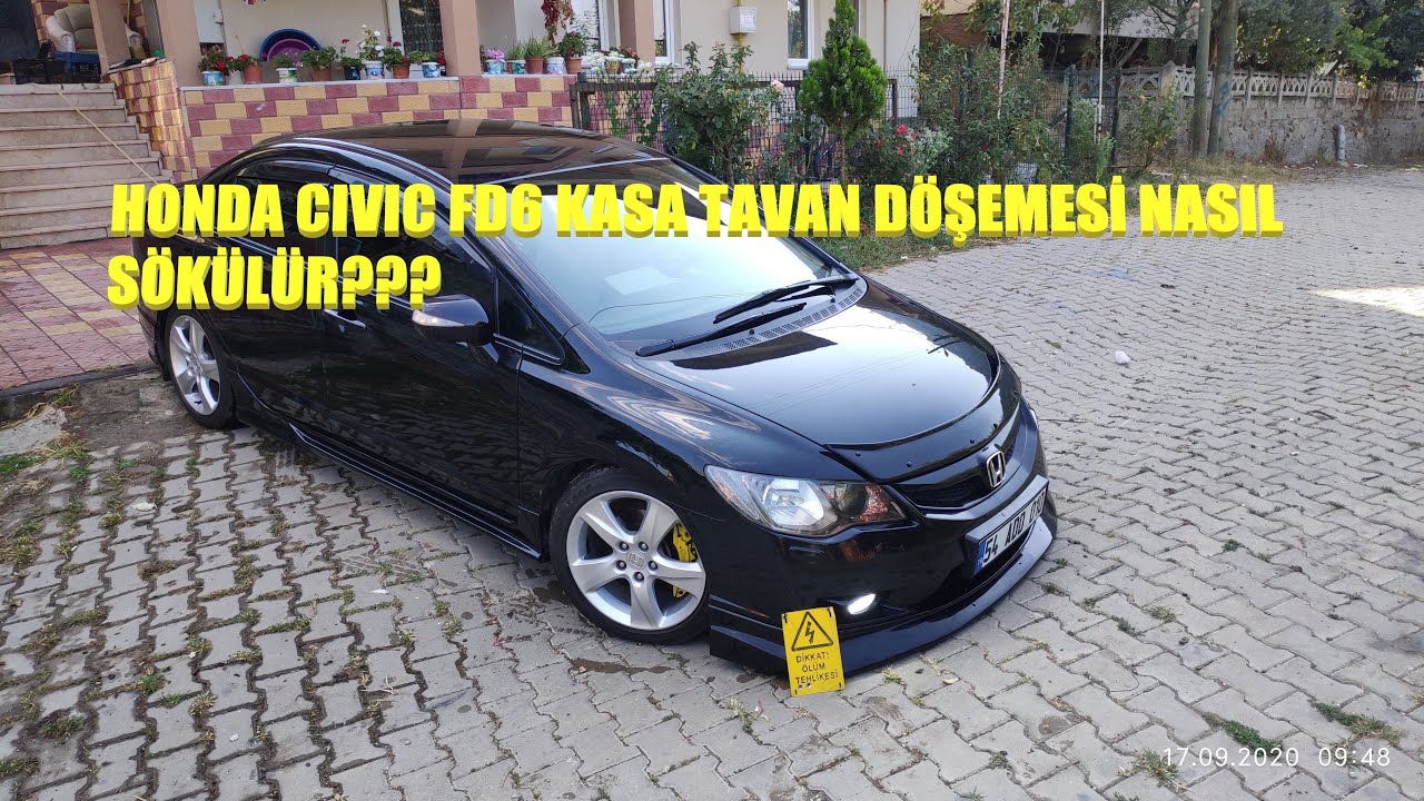 Honda Civic FD6 kasa (2007-2012) tavan döşemesi nasıl sökülür?