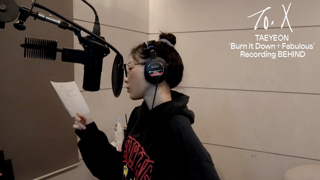 오메… 어려운 거🤔🎧 | TAEYEON 태연 ‘Burn It Down + Fabulous’ Recording Behind The Scenes