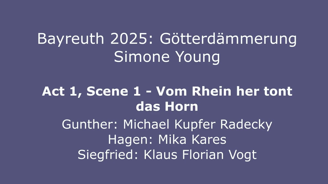 Bayreuth 2025 vs 1995: Gotterdammerung