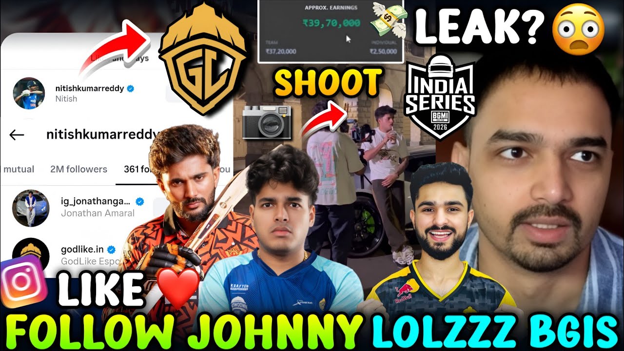🇮🇳INDIAN CRICKETER LIKE FOLLOW GODL JONATHAN 💛 JOHNNY SHOOT 📸 JONATHAN EARNING REVEAL 😳 LOLZZZ BGIS