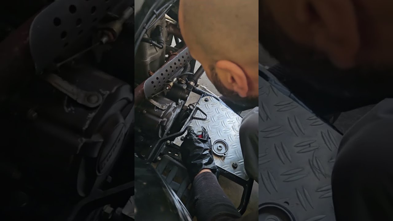 Motor Öl + Ölfilter wechsel China Quad Jinling Jla 21b 250ccm Loncin oil change