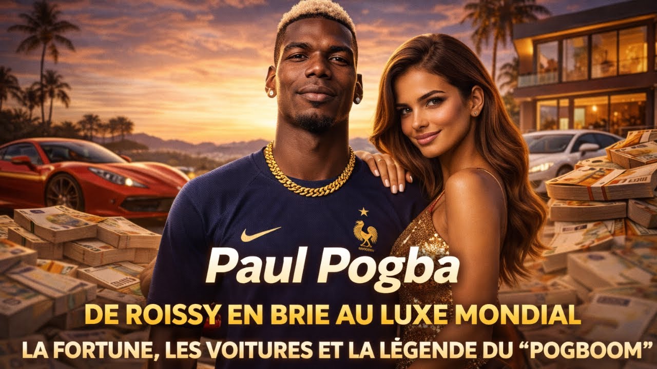 Paul Pogba – De Roissy en Brie au luxe mondial   la fortune, les voitures et la légende du “Pogboom”