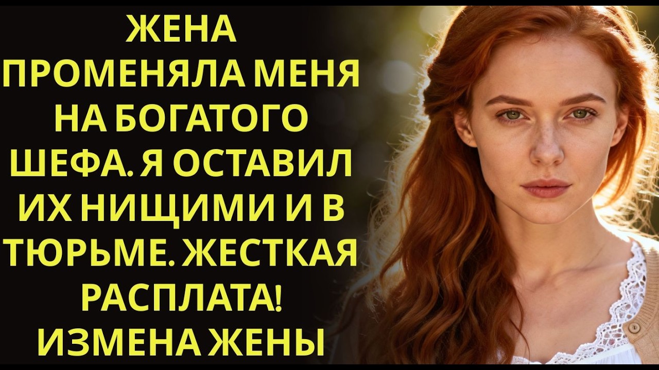 Жена променяла меня на богатого шефа  Я оставил их нищими и в тюрьме  Жесткая расплата! Измена ж