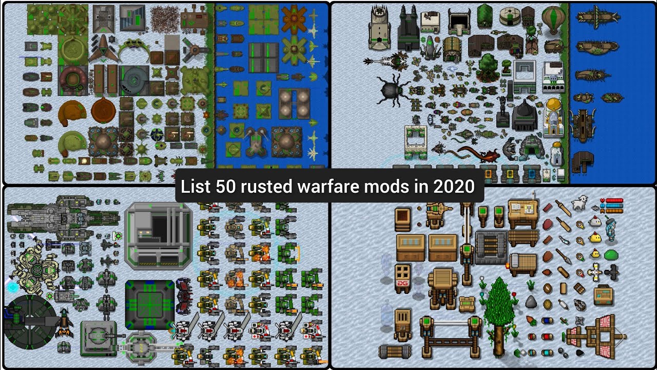 list 50 rusted warfare mod in 2020 complete