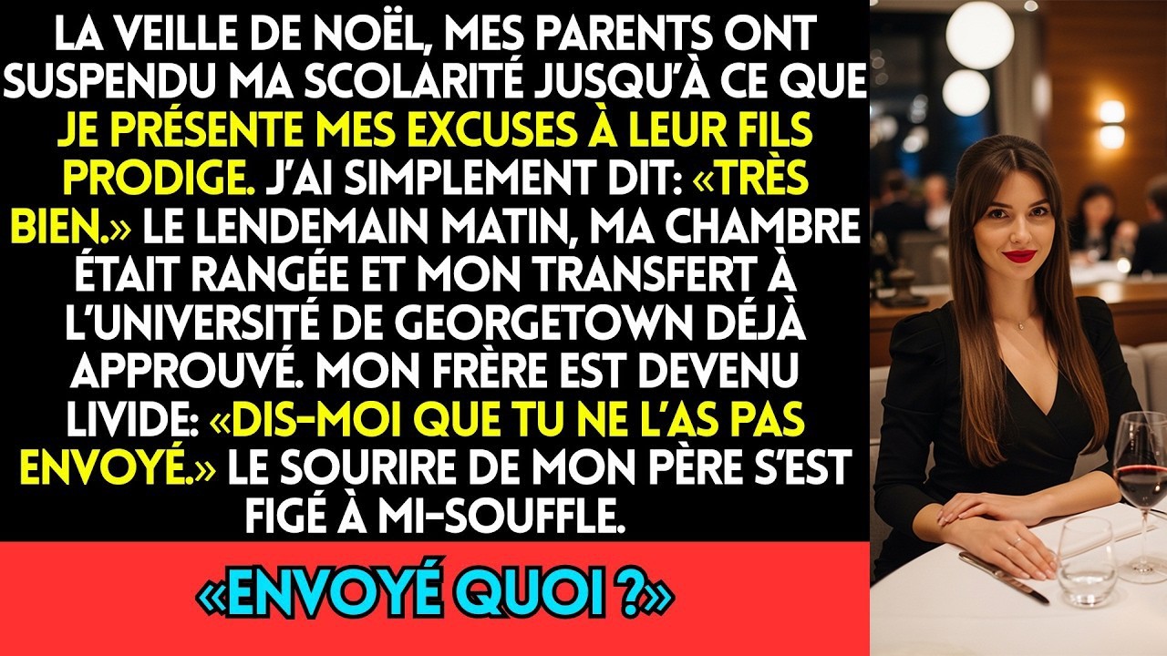 Mes Parents Ont Suspendu Ma Scolarité La Veille De Noël, Jusqu’à Ce Que Je Présente Mes Excuses À