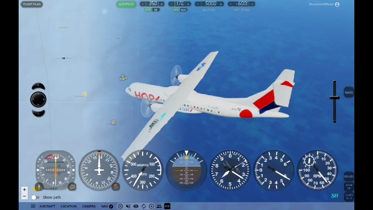 GeoFS Full flight 8 | Maldivian ATR 42-600 | Male - Kadhdhoo | 30 minutes