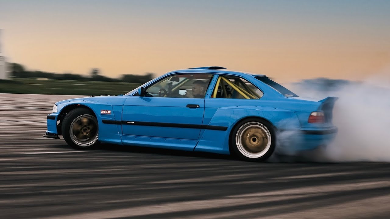 Prva DRIFT Voznja u Punom GASU u Novoj E36 PRO Driftalici !!!