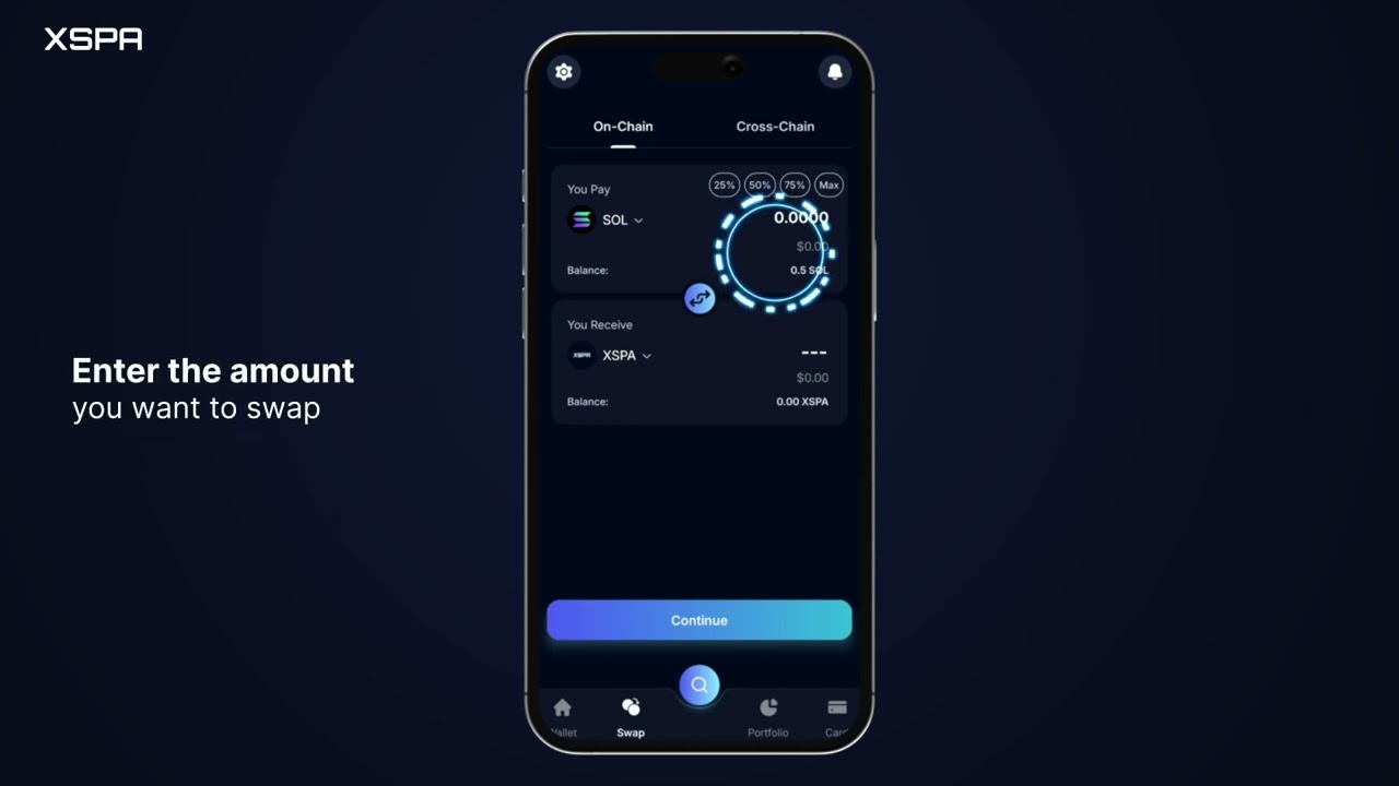How to Swap Crypto On-Chain with XSPA Wallet | Step-by-Step Tutorial