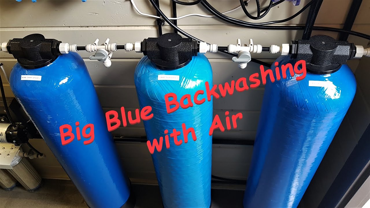 Big Blue Backwashing with Air (at your own risk) 😁
